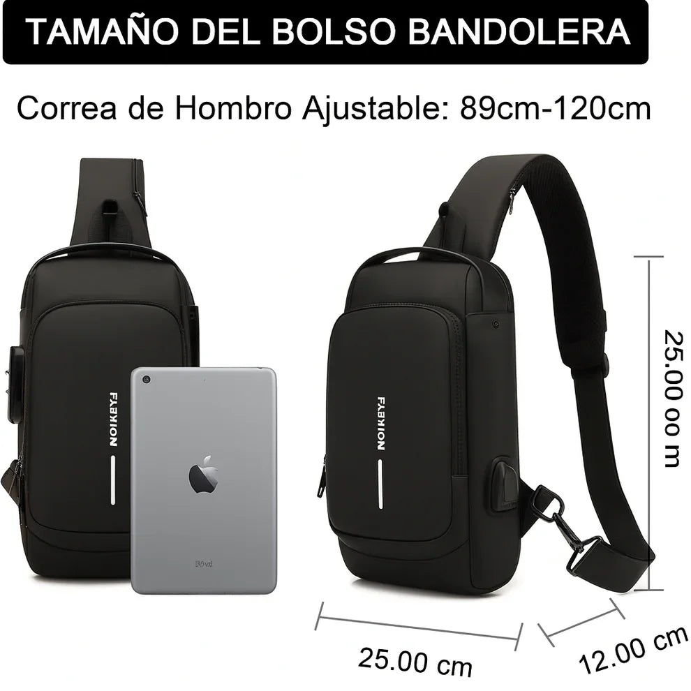 BOLSO CRUZADO ANTIRROBO - RFDI ™